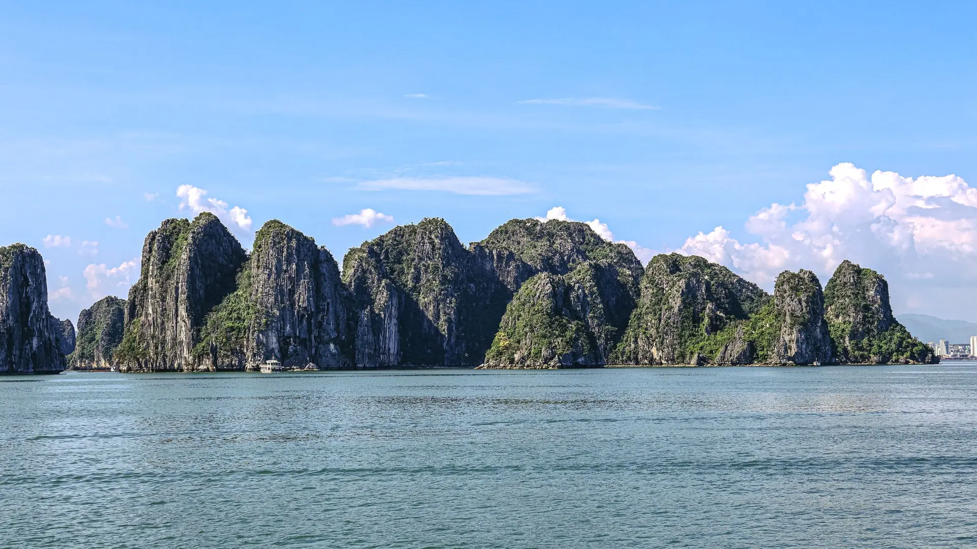 Ha Long Bay Vietnam limestone karsts emerald water scenic view