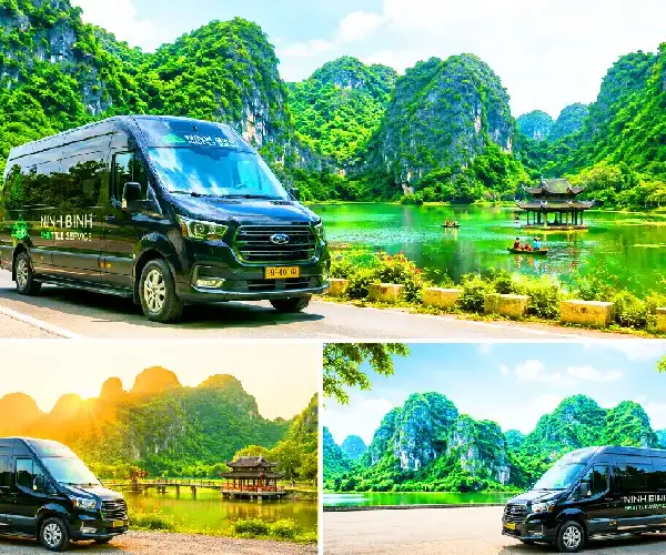 Modern 9 to 16 seats limousine vans fleet - Ninh Binh Shuttle
