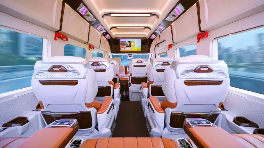 Premium vehicles and luxury limousine fleet interior by Ninh Binh Shuttle