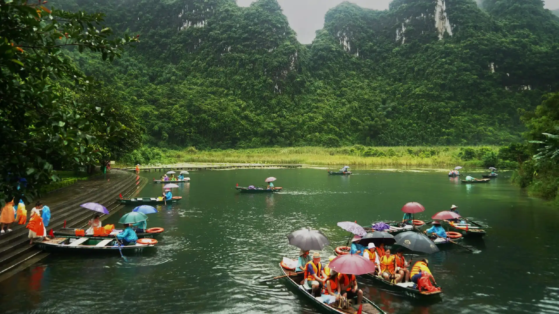 Ninh Binh Shuttle official promotional banner for exploring top tourist destinations in Vietnam