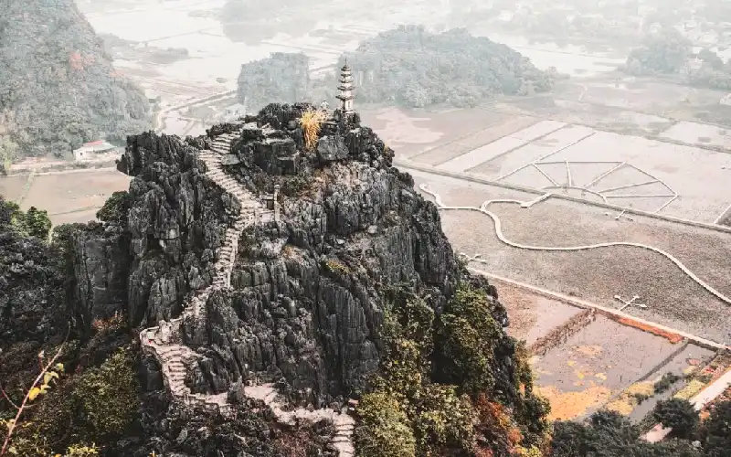 Panoramic view from Mua Cave in Ninh Binh