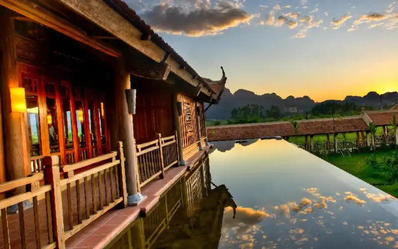 Best hotels in Ninh Binh surrounded by limestone mountains and green countryside