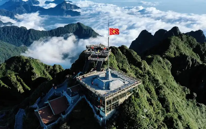 Fansipan mountain in Sapa Vietnam