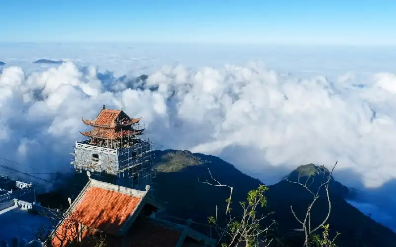 Fansipan mountain in Sapa Vietnam