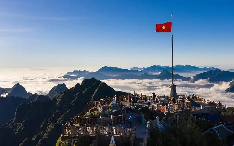 Fansipan mountain in Sapa Vietnam