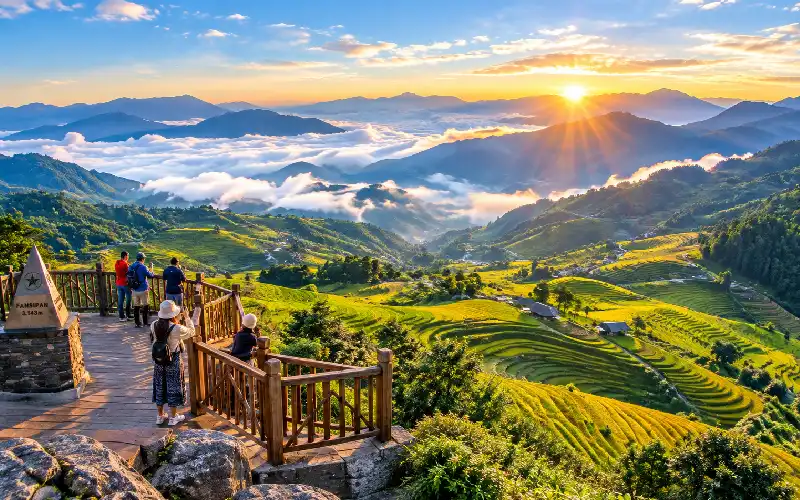 Best time to visit Sapa Vietnam rice terraces and mountains