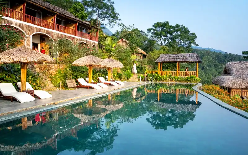 Mountain view hotel in Sapa Vietnam